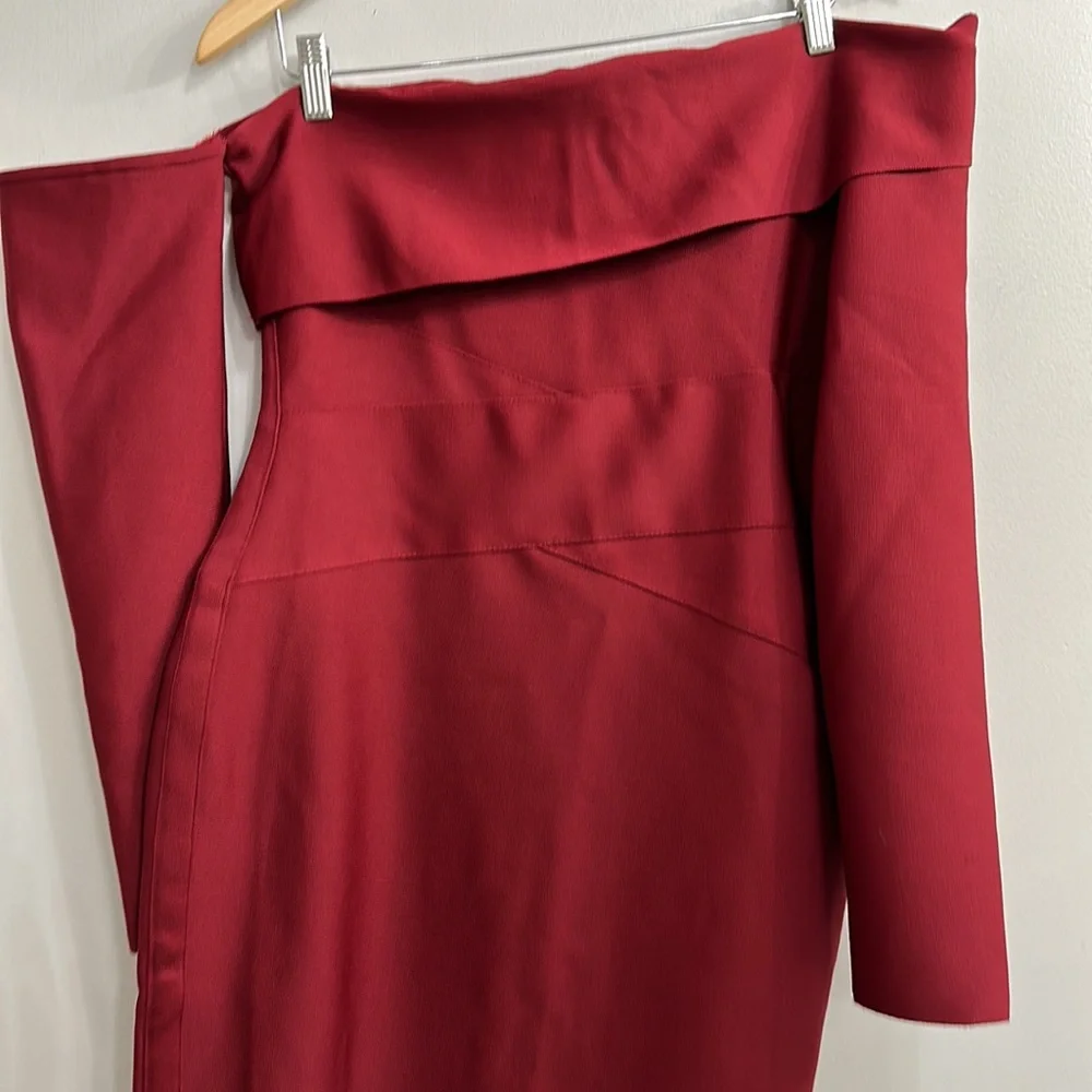 ALIEVA Shiva bandage dress maroon - Picture 5 of 15